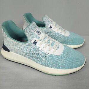 Peter Millar Hyperlight Apollo Golf Shoes Women Size 10 Aqua White Knit Slip On